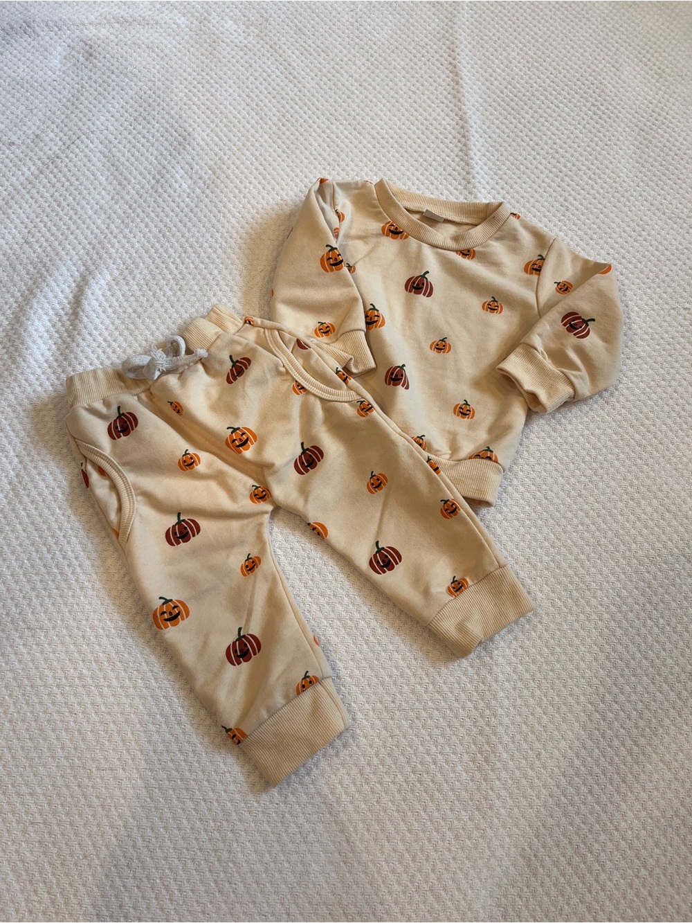 Pumpkin baby sweatsuit